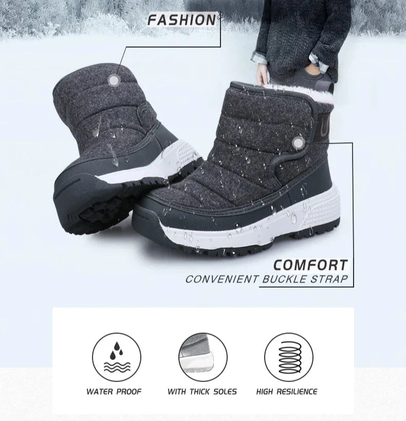 UOVO Kid's Winter Ankle Boots
