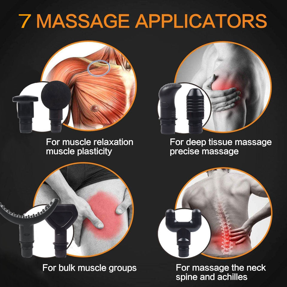 Massage Gun-7 Heads 30 Speed