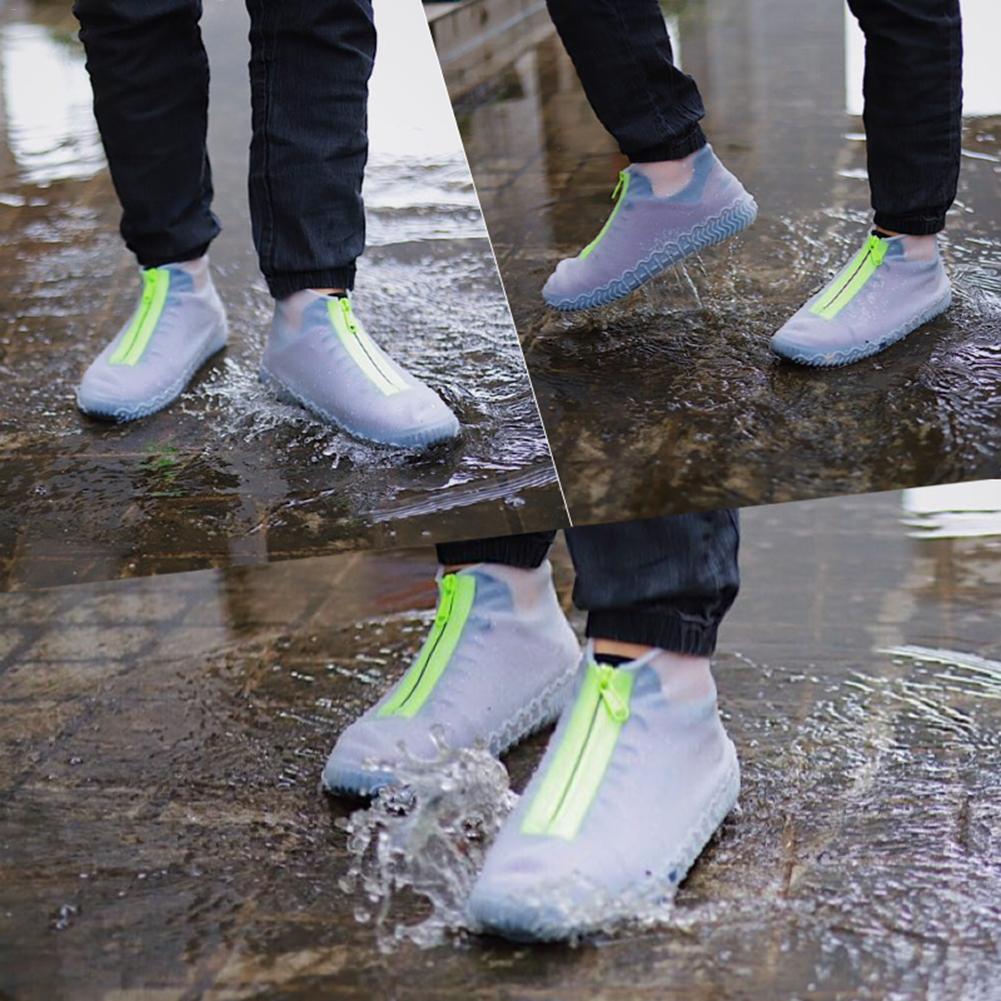 Silicone Waterproof Shoe Covers With Zipper