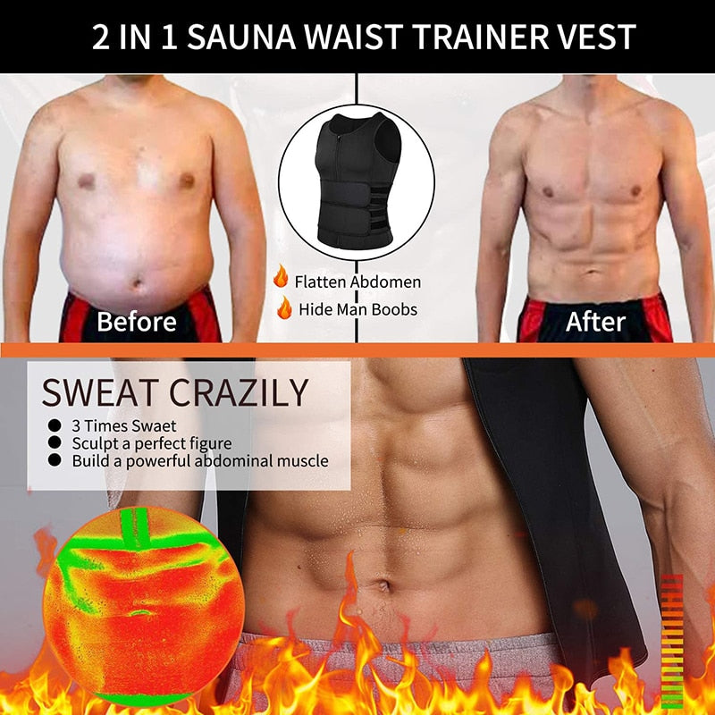 Waist Trainer Back Support Sauna Vest