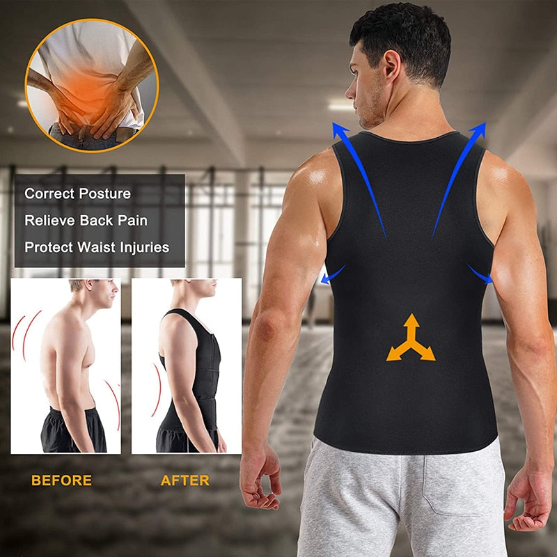 Waist Trainer Back Support Sauna Vest