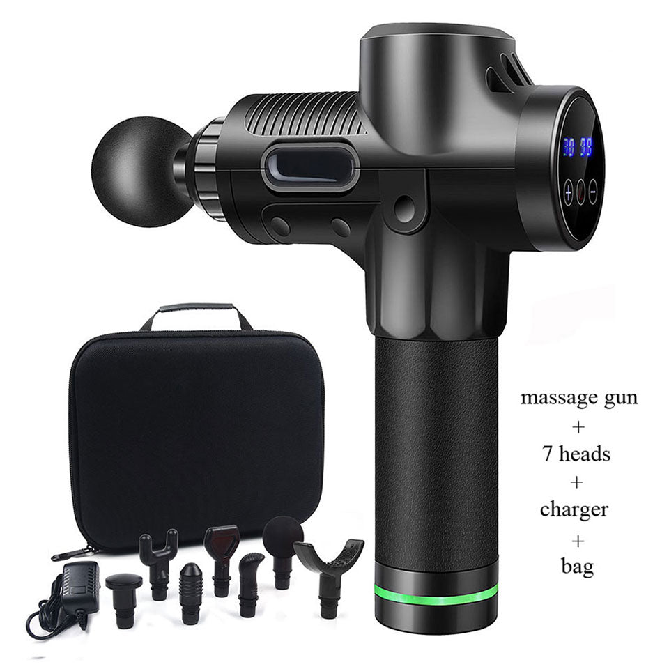 Massage Gun-7 Heads 30 Speed