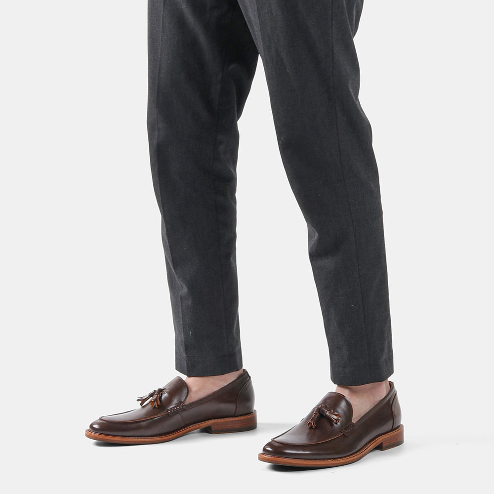 Leather Tassel Loafers