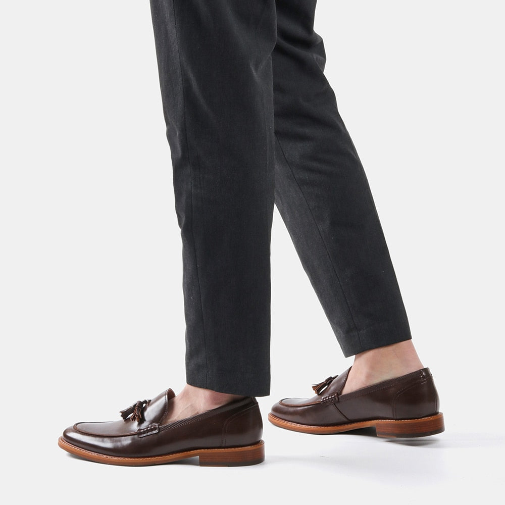 Leather Tassel Loafers