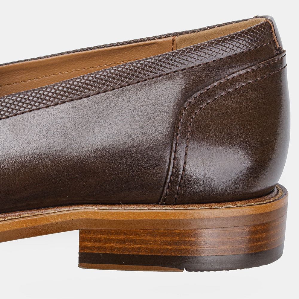 Leather Tassel Loafers