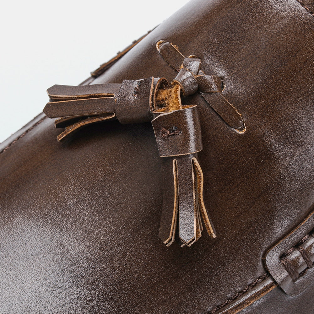 Leather Tassel Loafers