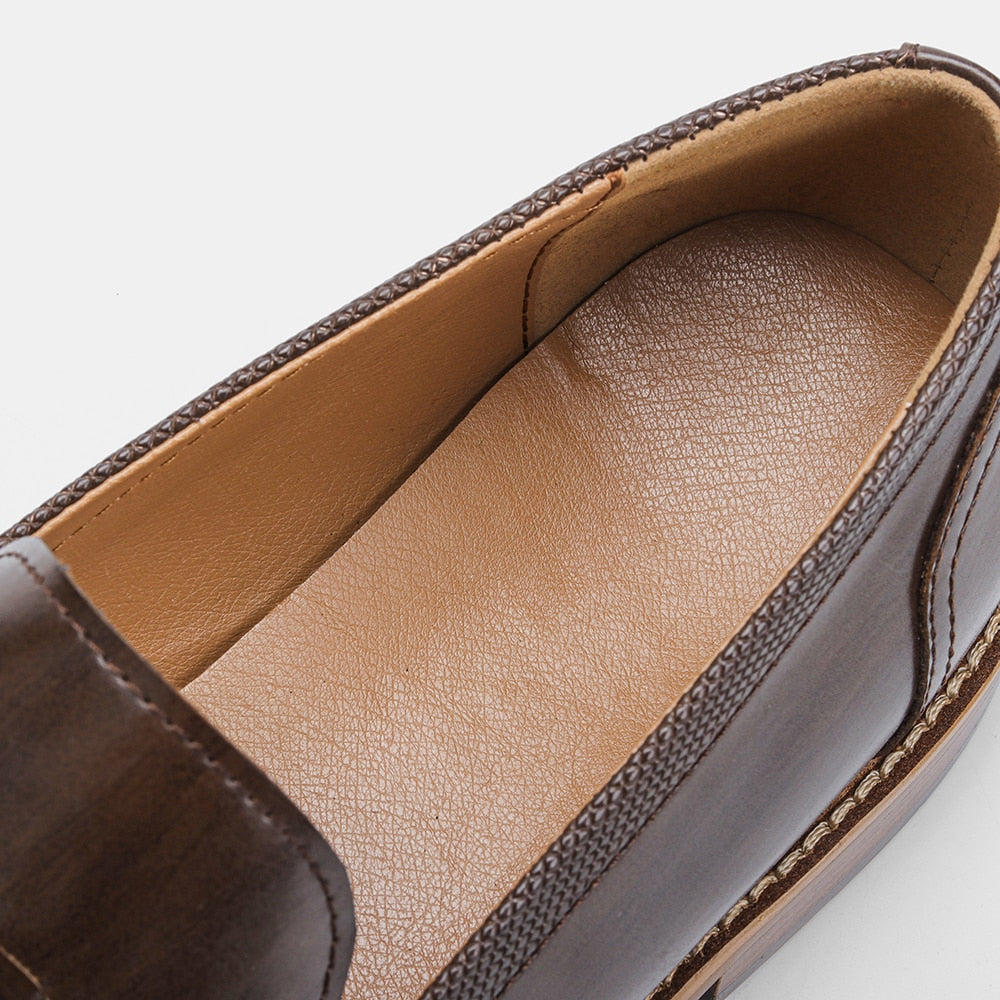 Leather Tassel Loafers