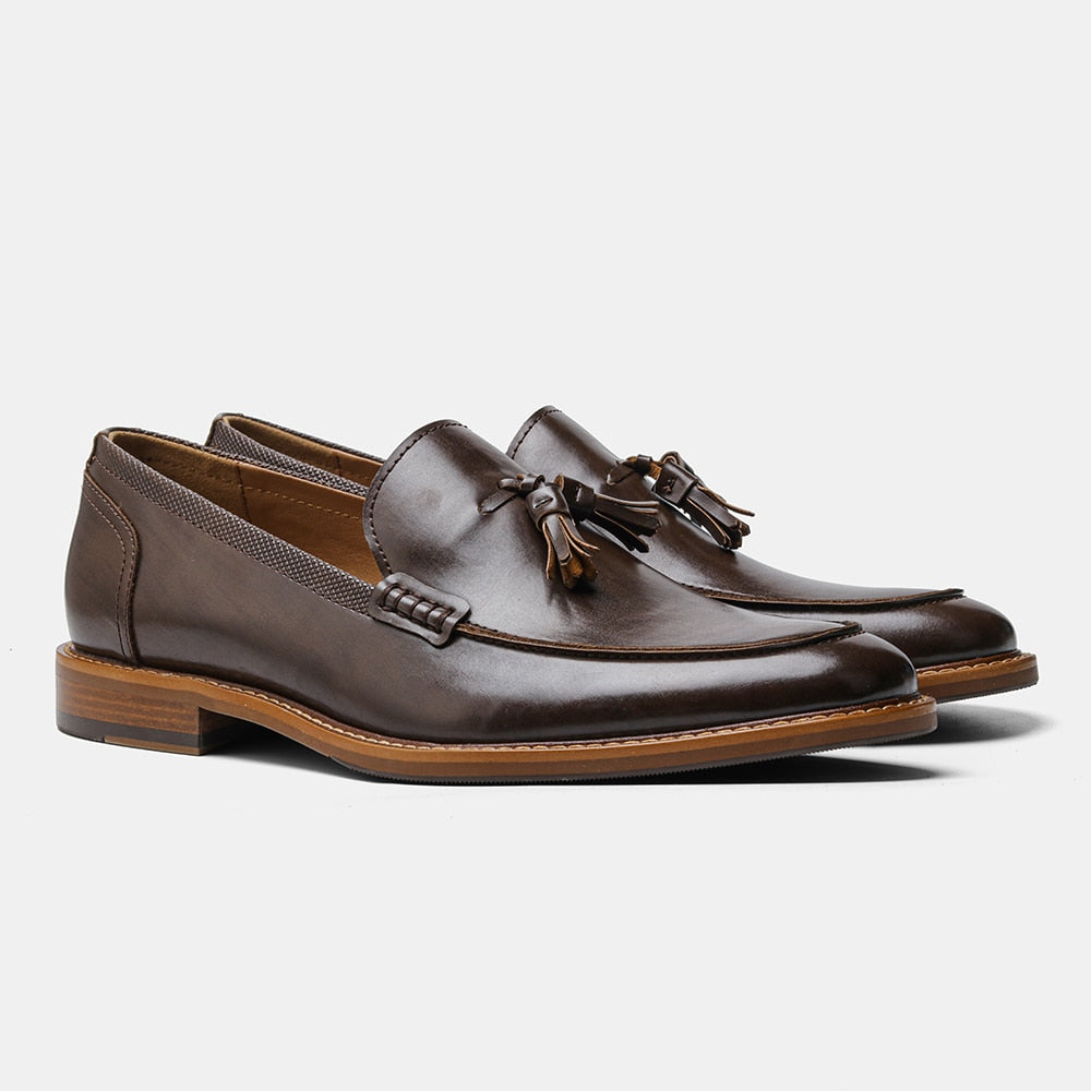 Leather Tassel Loafers