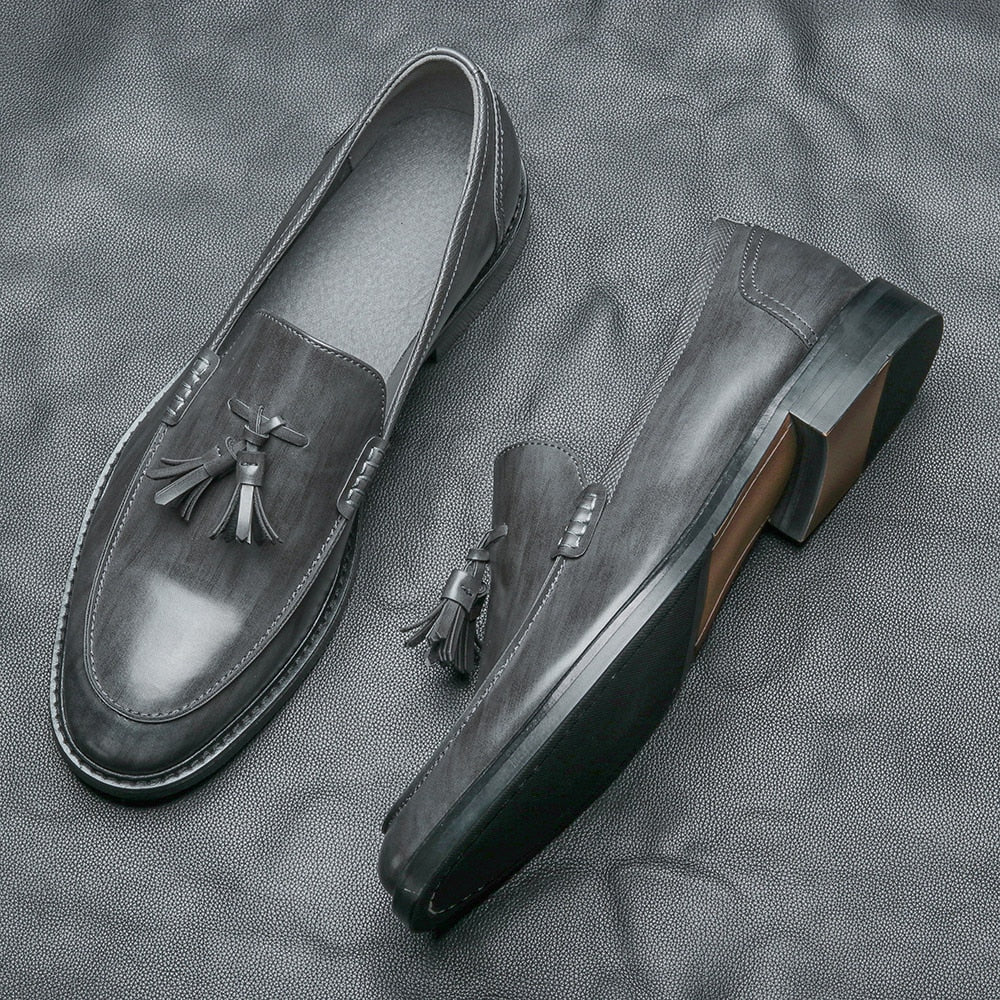Leather Tassel Loafers