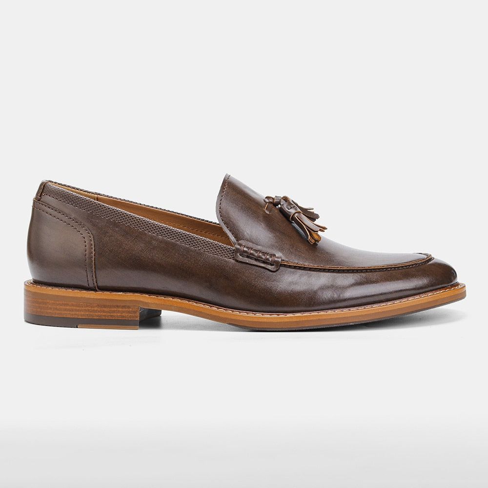 Leather Tassel Loafers