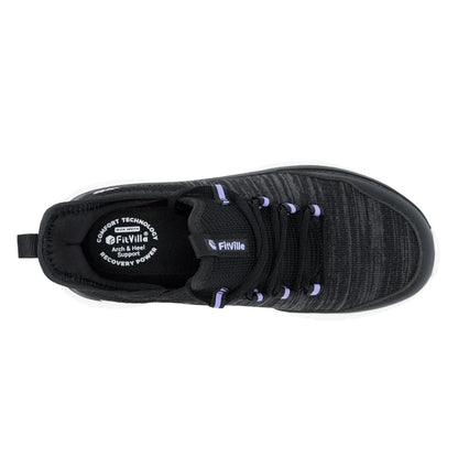 Fitville women's cloud wanderer v7 black top