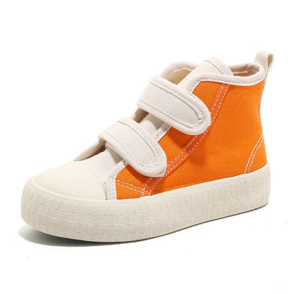 Kid's Patchwork Canvas High Tops