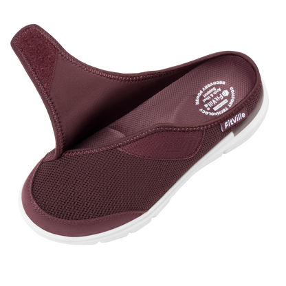 FitVille Women's EasyTop Diabetic Slipper V5
