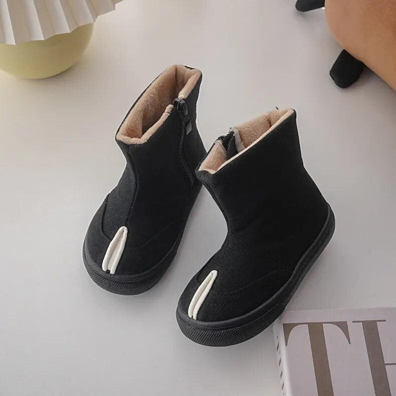 Kid's Canvas Zip Boots