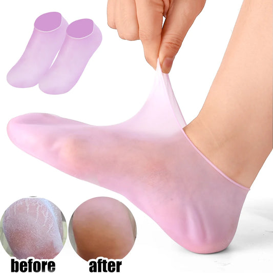 Short Silicone Moisturizing Socks