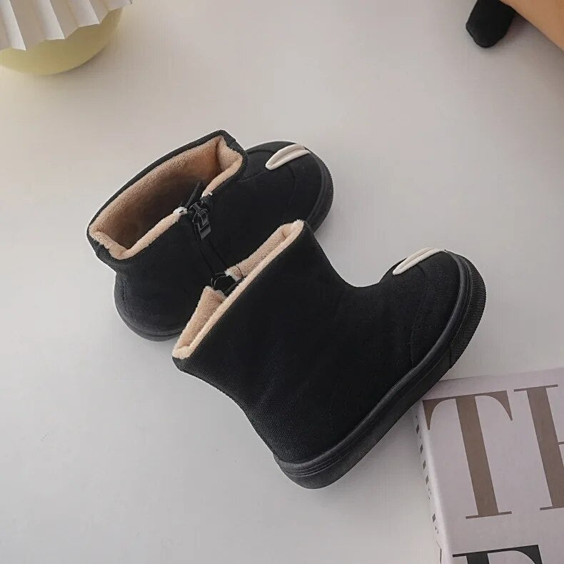 Kid's Canvas Zip Boots