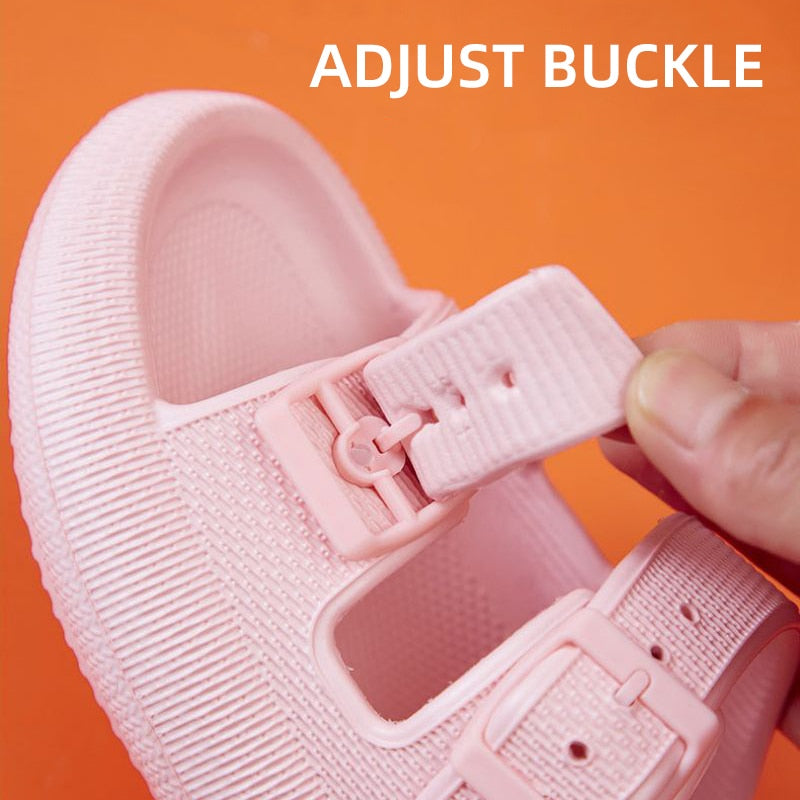 Soft Comfy Two-Buckle Slides