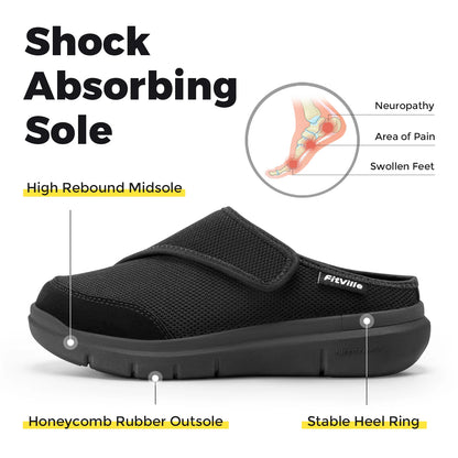 FitVille Women's EasyTop Diabetic Slipper V5