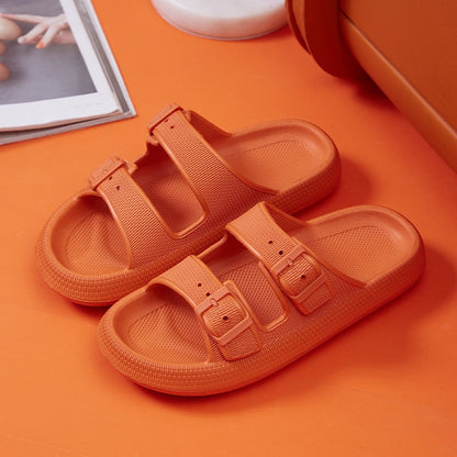 Soft Comfy Two-Buckle Slides