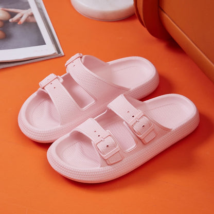 Soft Comfy Two-Buckle Slides