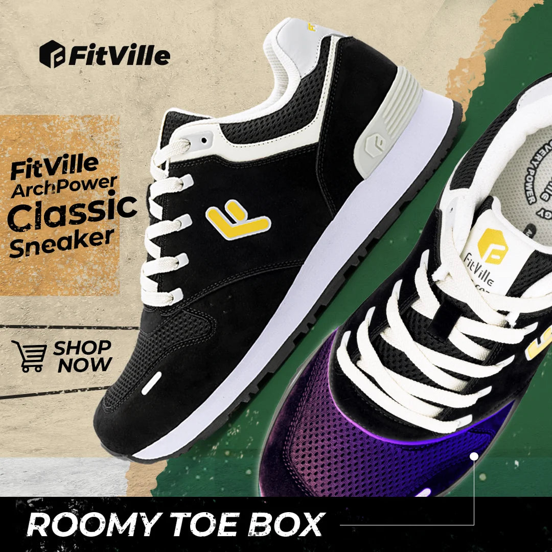 FitVille Men's ArchPower Comfy Sneaker V1