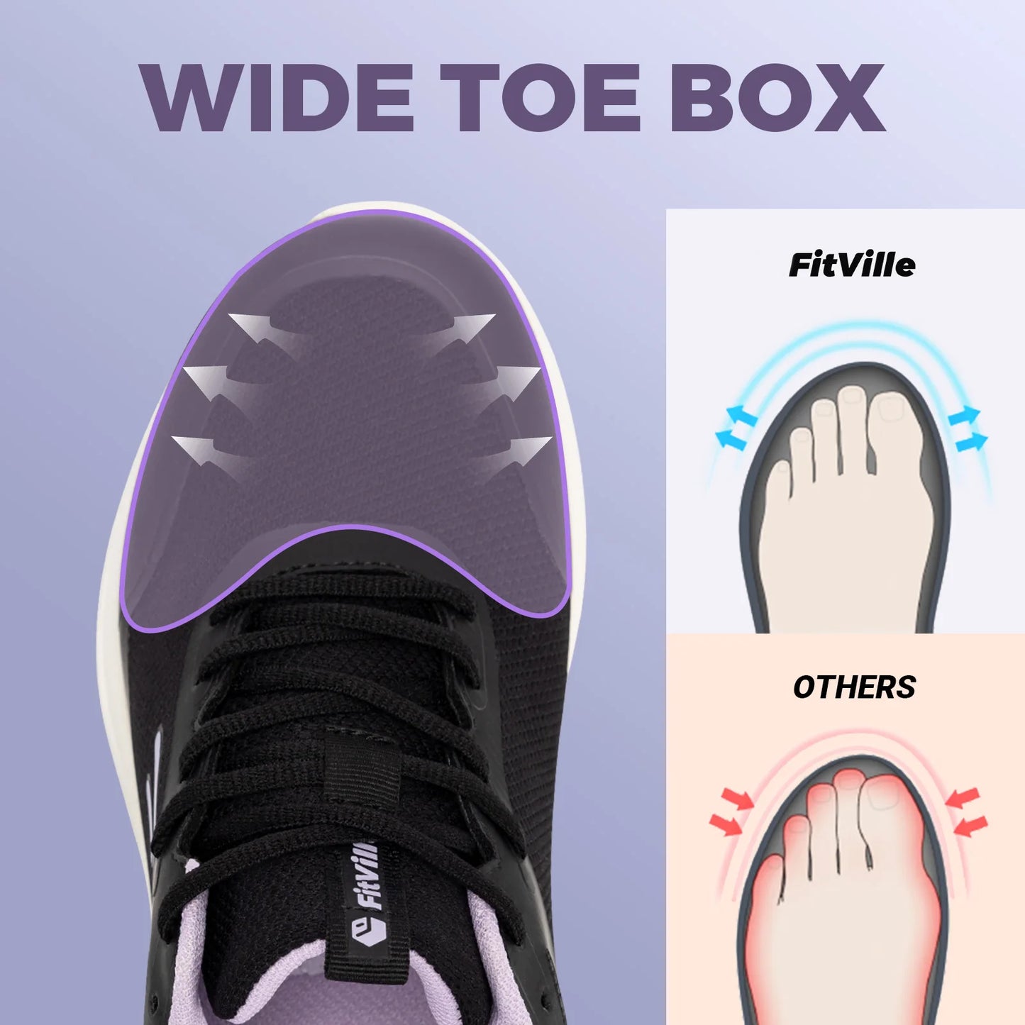 FitVille Women's StepEase Gym Shoes V2