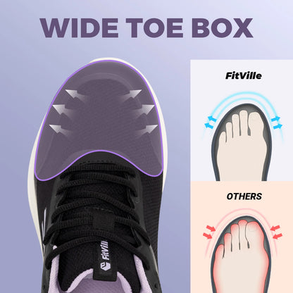 FitVille Women's StepEase Gym Shoes V2