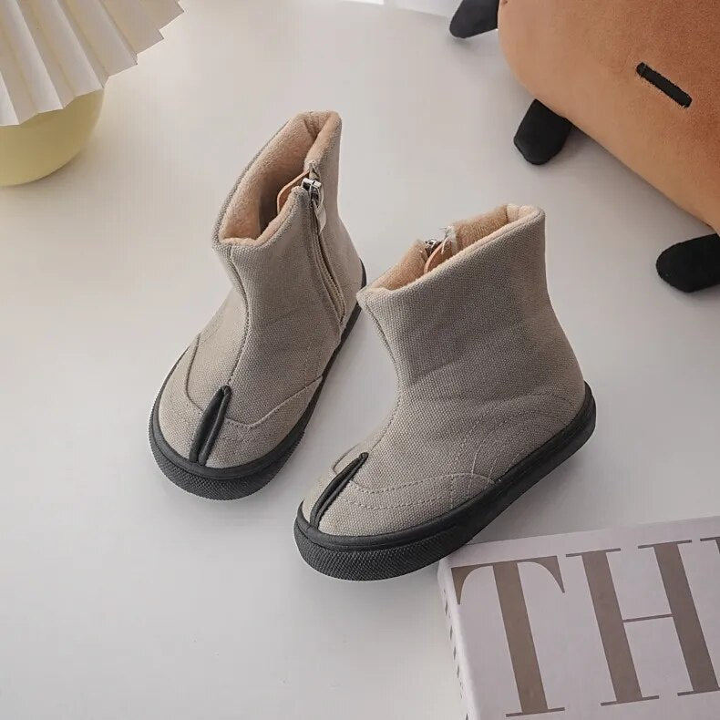 Kid's Canvas Zip Boots