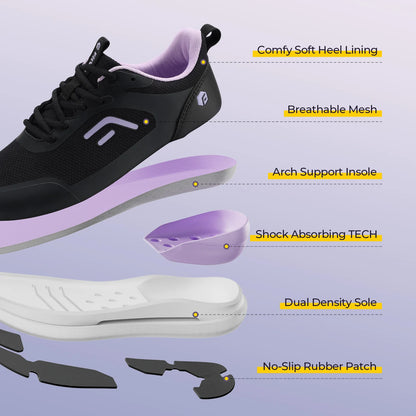 FitVille Women's StepEase Gym Shoes V2