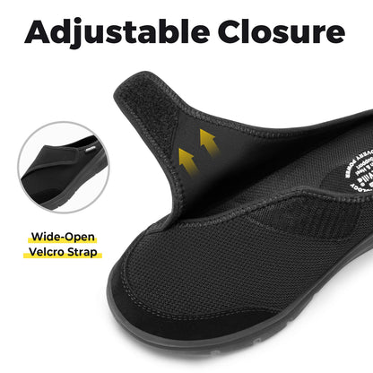 FitVille Women's EasyTop Diabetic Slipper V5