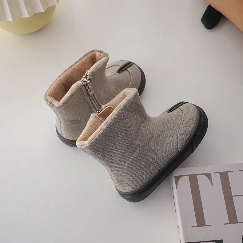 Kid's Canvas Zip Boots