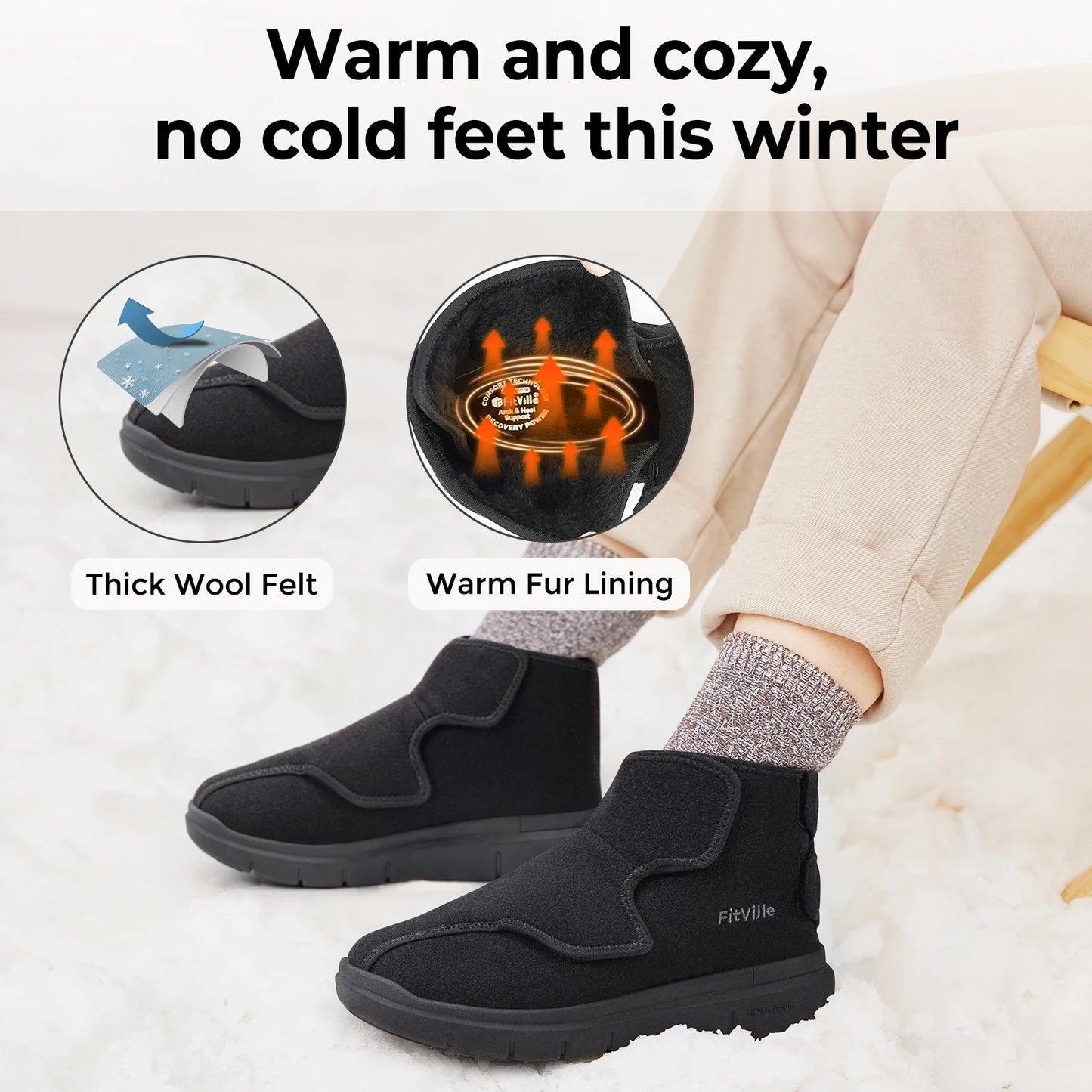 Fitville Women's EasyTop Winter Boots V2