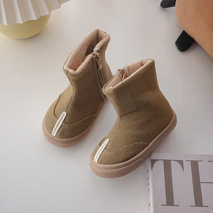 Kid's Canvas Zip Boots
