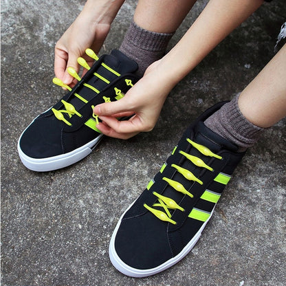 12pcs Silicone No-Tie Shoelaces