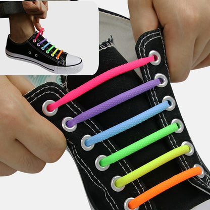 16pc Silicone No-tie Shoelaces