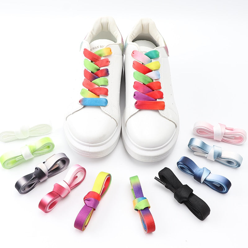 Gradient Color Flat Shoelaces