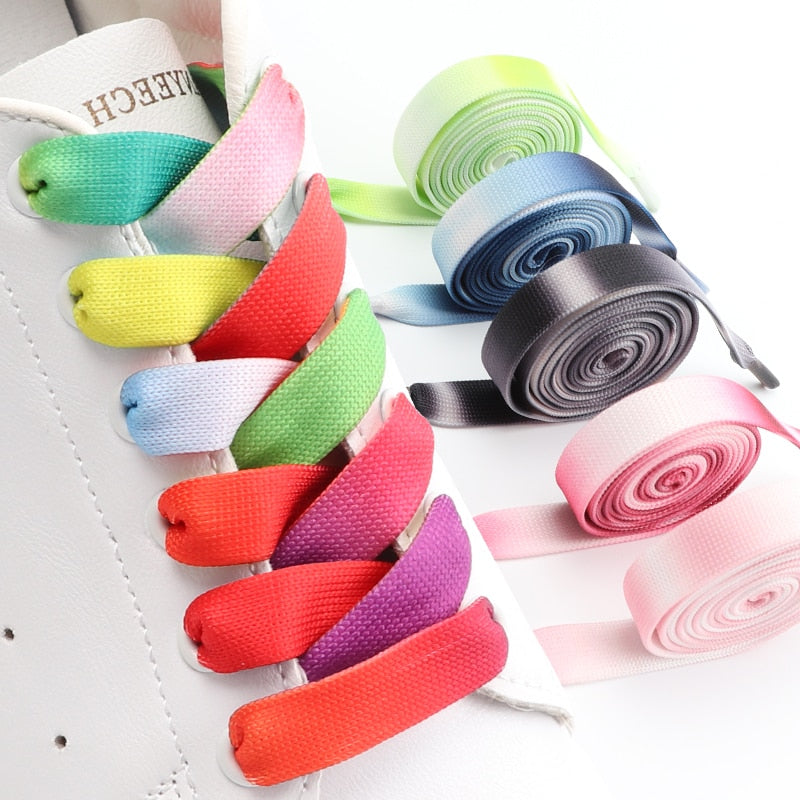 Gradient Color Flat Shoelaces