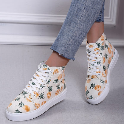 Strawberry/Pineapple Canvas High Tops