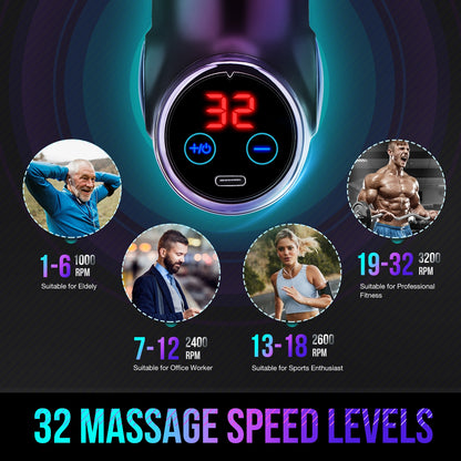 LCD Display Mini Massage Gun
