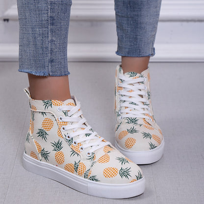 Strawberry/Pineapple Canvas High Tops