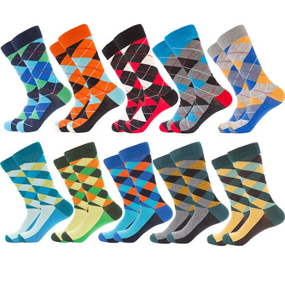 10 Pairs Geometric Print Socks