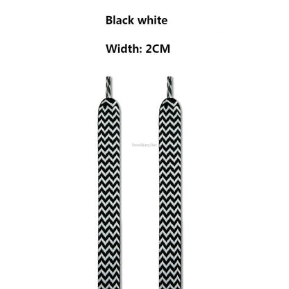 Flat Multi-Pattern Shoelaces 1.5cm/2cm/3cm