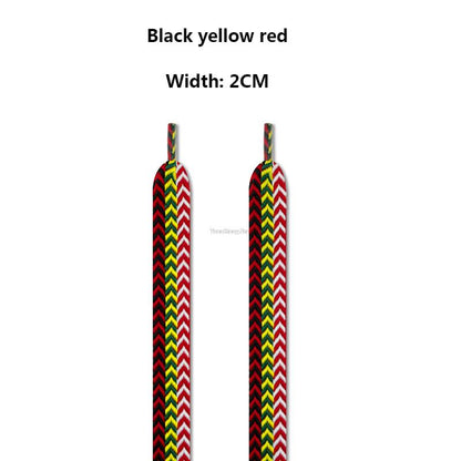 Flat Multi-Pattern Shoelaces 1.5cm/2cm/3cm