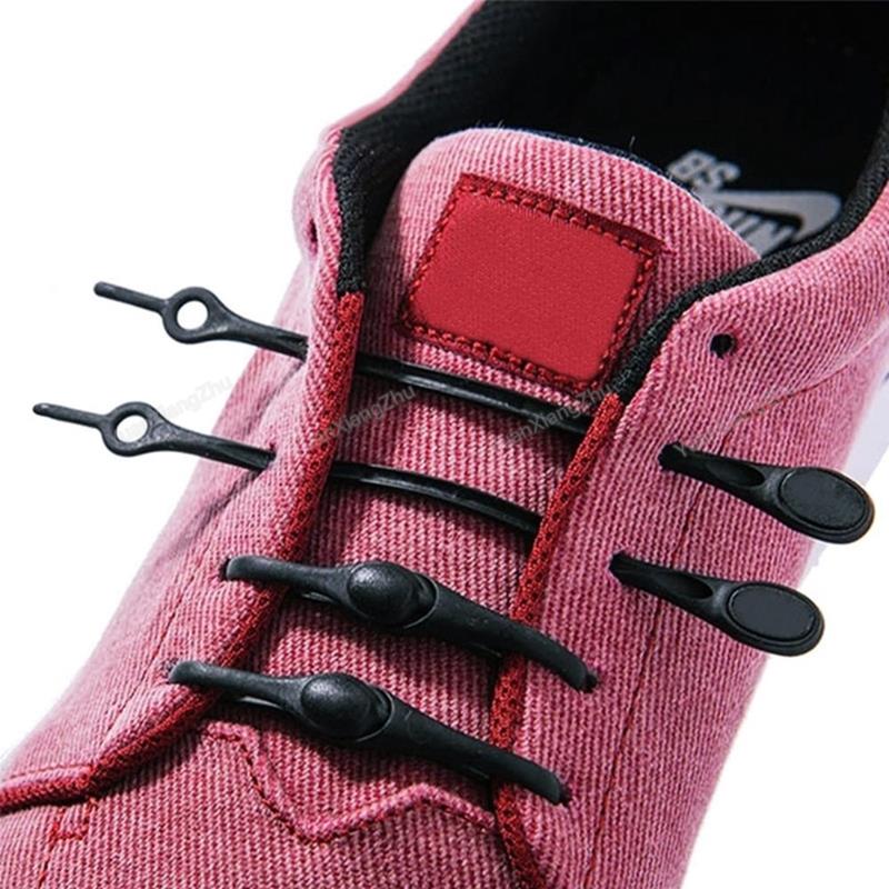 12pcs Silicone No-Tie Shoelaces