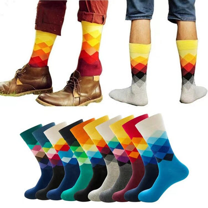 5 Pairs Geometric Print Socks