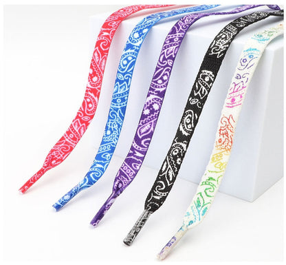 Bandana Print Flat Shoelaces