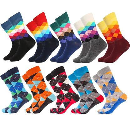 10 Pairs Geometric Print Socks