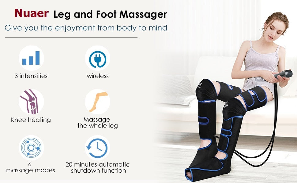 360° compression leg massager